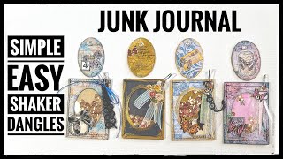 Junk Journal  Simple Easy Shaker Dangles [upl. by Peery]