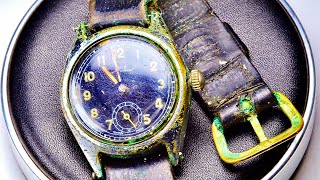 Restoring a vintage 1940s Oris watch Barn Find  nickel plating [upl. by Aerdnua318]