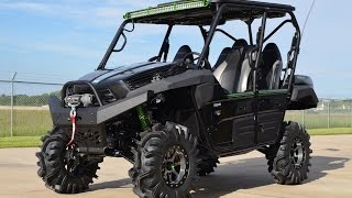 Custom 2015 Kawasaki Teryx4 in Super Black Loaded [upl. by Nylhtac86]