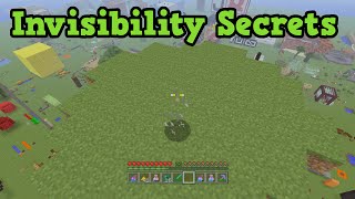 Minecraft Xbox 360  PS3 5 Invisibility Secrets [upl. by Suiratnauq]