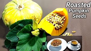 Pumpkin Seeds Recipe  Roasted Pumpkin Seeds Recipe  Quick Snacks Recipe  Madhuris Kitchen Short [upl. by Grossman998]