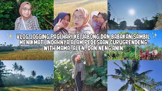 Vlog Jogging Pagi Hari Ke Jabong dan Babakan Sambil Menikmati Indahnya Alam Pedesaan Curugrendeng [upl. by Kolosick]