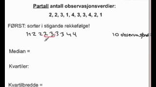 Statistikk 2P ikkeklassedelt [upl. by Daron538]