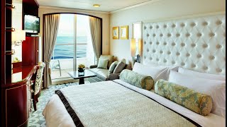 Crystal Serenity deluxe stateroom with verandah category A1 [upl. by Oitaroh13]