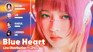 IVE  Blue Heart Line Distribution  Lyrics Karaoke PATREON REQUESTED [upl. by Parsifal]