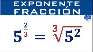 Potencia con exponente fracción [upl. by Avika]