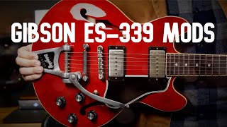 Gibson ES339 MODIFICATIONS  What I changed to make this guitar AMAZING [upl. by Kcered]