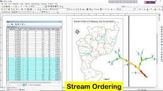 Stream Ordering Strahler from DEM Data in ArcGIS  Hydrological Analysis [upl. by Norris374]