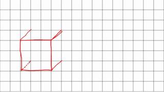 tracé du cube et du pavé droit en perspective cavalière [upl. by Gazzo]