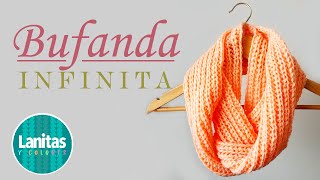 🌸BUFANDA INFINITA A CROCHET  TUTORIAL CROCHET  How to Crochet a Scarf  Lanitas y Colores🌸 [upl. by Nus]