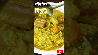 বৃষ্টির দিনে খিচুড়ি রান্না khichuri khichurirecipe khichurirecipebengali [upl. by Eiramanig]