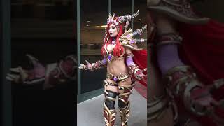 JessicaNirgi as Alexstrasza Cosplay WOW WorldOfWarcraft Gamer GamerGirl Cosplayer bts [upl. by Rockie]