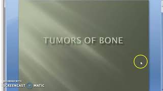 Pathology 827 a Tumors Of Bone Classification Osteosarcoma Chondrosarcoma Osteoma Chondroma Ewing [upl. by Oicapot]