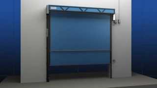 FasTrax XL High Performance Industrial Door Roll Up Door by RiteHite counterweight [upl. by Kciredohr]