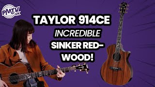 Taylor 914ce Sinker Redwood Cindy Inlays  Premium Acoustic Guitar with Premium  Unique Features [upl. by Zoi]