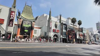 Hollywood Blvd Is A Weird amp Dirty Place Meeting Celebrities At Walk Of Fame Ceremony  Walking Tour [upl. by Akimrej]