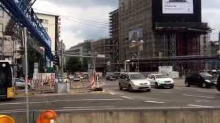 Klettergerüst auf dem KurtGeorgKiesingerPlatz  provisorische Fernwärmeleitung 030614 [upl. by Norri]