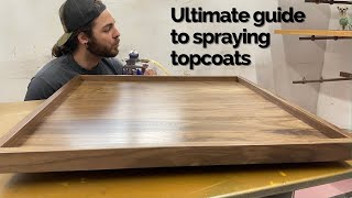 Ultimate guide to spraying top coats  HVLP  Woodworking [upl. by Roger]