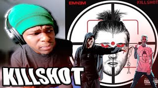 Eminem KILLSHOT MGK diss REACTION  HE’S CAREER ENDED [upl. by Ylevol]