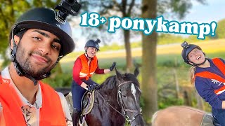 Volwassen ponykamp met Paarden YouTubers ⛺️🐴 [upl. by Avat]