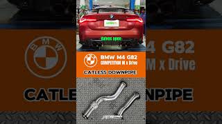 BMW M4 Competition Coupé G82  Catless Downpipes [upl. by Leksehc]