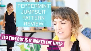 In The Folds Peppermint Jumpsuit Pattern Review  PLUS burrito method my way [upl. by Llirpa794]