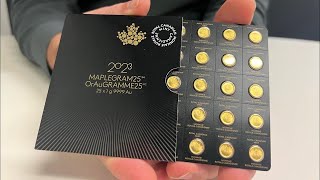 SPECIAL RCM Maplegram 1g Gold Coins  PerthBullioncomau [upl. by Naicad]