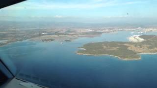 Olbia visual approach runway 23 Dornier 328 SkyWork Airlines [upl. by Asli]