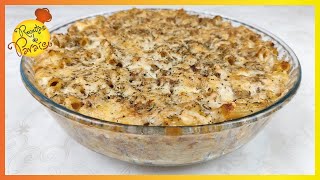 MASSA GRATINADA NO FORNO COM ATUM fácil de fazer e económica  🍎 Receitas do Paraíso [upl. by Esinrahc]