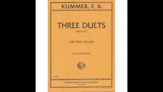 Kummer Cello Duet Op 22 No 1 C major 1st Movement [upl. by Loggins775]