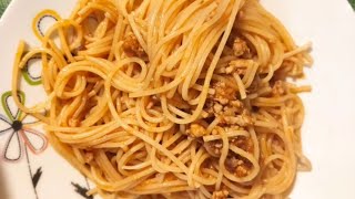 MUKBANG  eating a second plate of spaghetti with Bolognese sauce 🍝 [upl. by Seko]