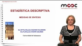 Estadística descriptiva Medidas de síntesis II Módulo 2 [upl. by Anelyak]