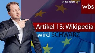 Artikel 13 EU veröffentlicht LobbyVideo amp Wikipedia will abschalten  RA Solmecke [upl. by Akemal592]