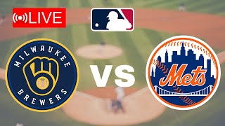 🔴LIVE  New York Mets vs Milwaukee Brewers  MLB Major League Live Match Today [upl. by Allac]