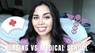 NURSING SCHOOL vs MEDICAL SCHOOL  Which One Should You Choose [upl. by Jarlathus]