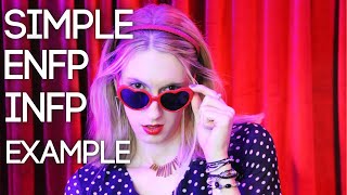 How to Spot an ENFP amp INFP in 8 Mins  SIMPLE Extraverted Intuition Ne EXAMPLE [upl. by Neehsar]