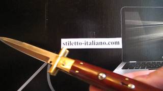 Batwing Swinguard stiletto 11quot Bayonet Cocobolo wood Frank Beltrame [upl. by Zilvia]