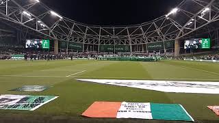 Republic of Ireland v Northern Ireland National Anthems 15112018 [upl. by Apfelstadt]