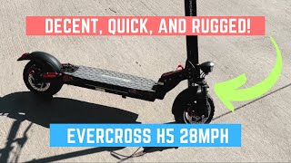 The Evercross H5 28mph 48v Scooter is QUICK and WellBalanced [upl. by Fadiman]