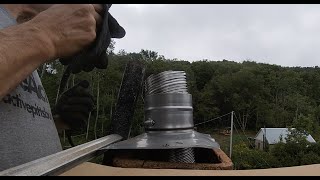 Tutorial Installing a stainless steel chimney liner My way [upl. by Georgianna]