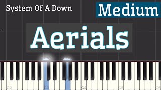 System Of A Down  Aerials Piano Tutorial  Medium [upl. by Aisatna]