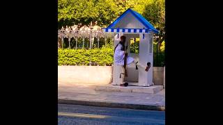 The Evzones  the elite Greek Presidential Guard  Hellas viral athensgreece greek travel [upl. by Atteroc]