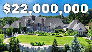 Inside a 22000000 Mega Mansion near Detroit Michigan [upl. by Basham]