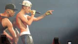 Justin Bieber BoyfriendBaby Shirtless San Jose 62613 HD [upl. by Eiuqnom]