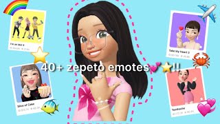 40 ZEPETO emotesposes💕⭐️ [upl. by Sivlek]