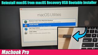 Macbook Pro How to reinstall macOS from macOS Recovery USB Bootable Installer [upl. by Hinson]