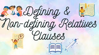 Defining amp Nondefining Relatives Clauses en Inglés [upl. by Annek]