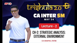 CA INTER SM CHAPTER 2STRATEGIC ANALYSIS EXTERNAL ENVIRONMENT REVISION FOR MAY 24BY CA SWAPNIL PATNI [upl. by Charity]