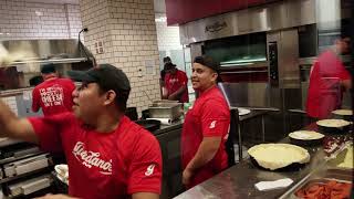 MAKING PIZZA AT GIORDANOS PIZZA CHICAGO IL 2 [upl. by Eicrad235]