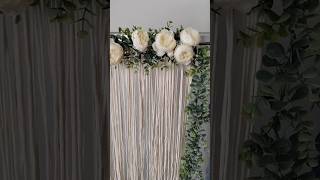 makramé esküvői dekoráció  macrame wedding decor idea macrametutorial [upl. by Biegel]